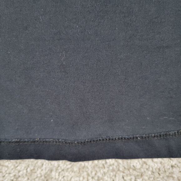 Athleta Senorita Dress Womens L Black Long Sleeve V-neck Stretch Casual Cotton - Picture 5 of 11